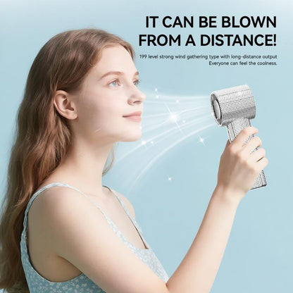 Sakerplus Luxury Rechargeable Handheld Turbo Fan