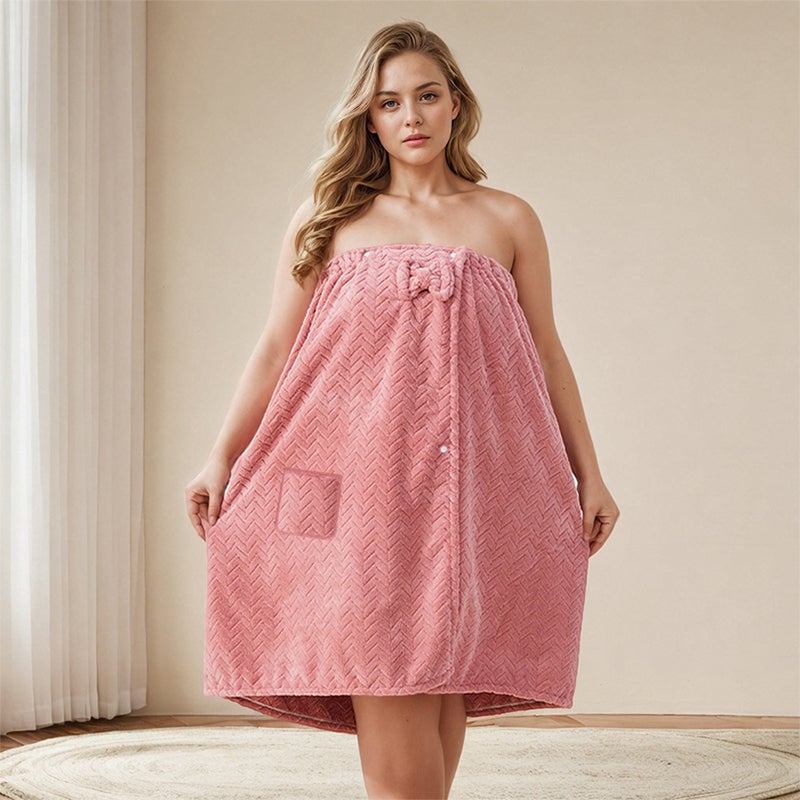 Plus Size Solid Color Bath Towel