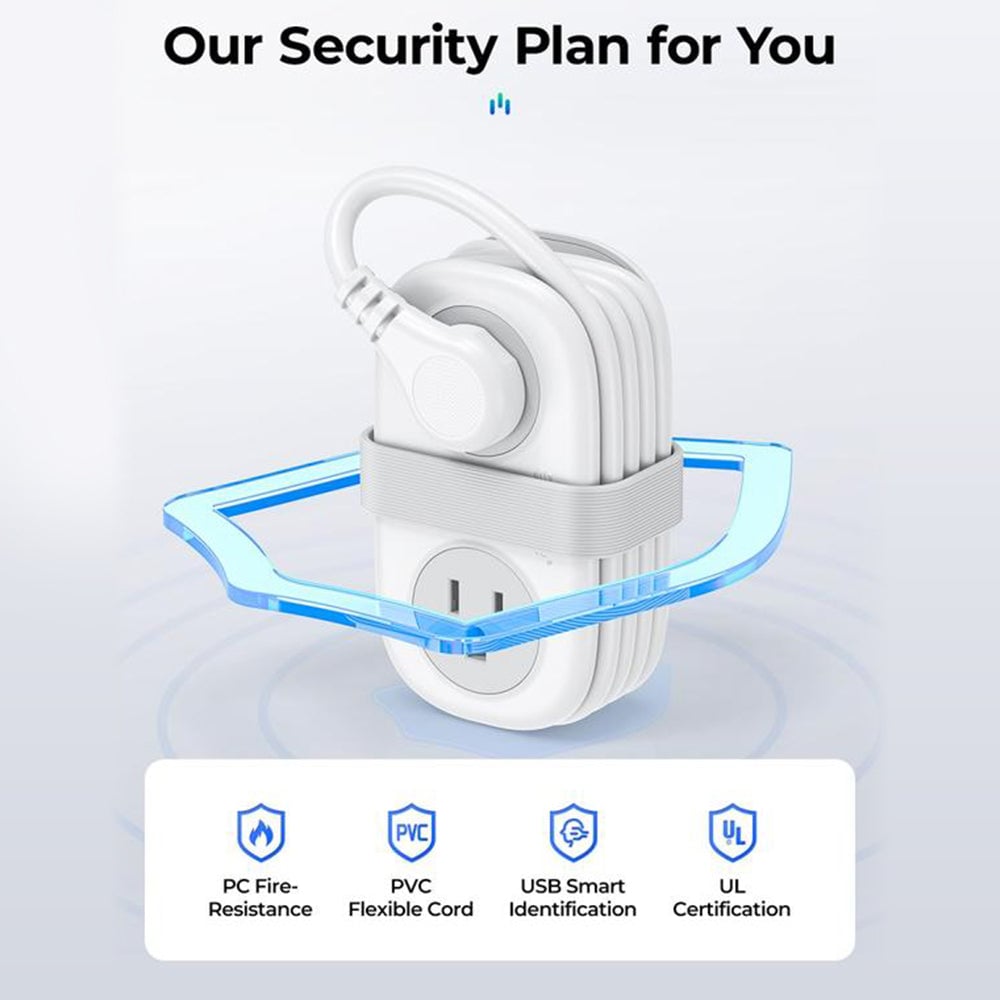 Sakerplus Compact Travel Power Strip