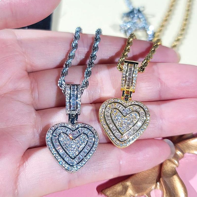 Hip Hop Heart Necklace