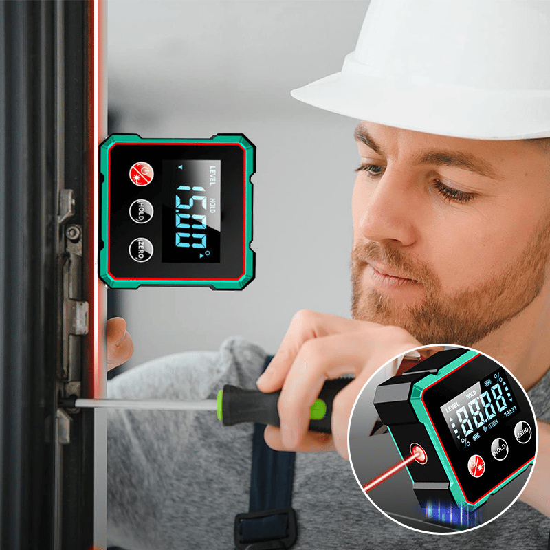 Magnetic Digital Angle Finder with Electronic Laser