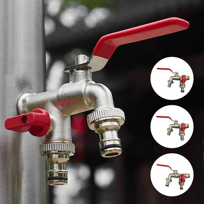 Zinc Alloy Dual Outlet Faucet for Gardening