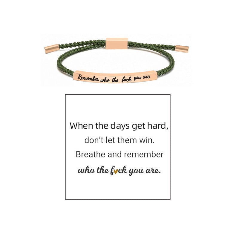 Pulsera Inspire ajustable trenzada