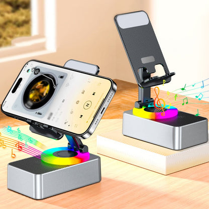 Phone Stand With Bluetooth Audio Speaker