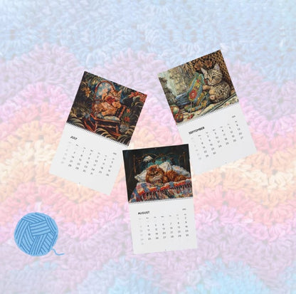 Crochet Cats Wall Calendars (2025)