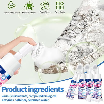 🤍Foam No-Rinse Cleaner — Instantly Brightens & Whitens Shoes