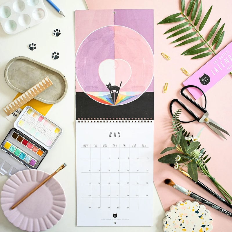 2024 Cats in Art Wall Calendar