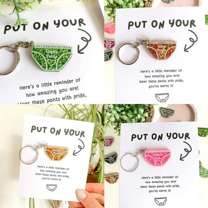 💖Positive Pants Keychain Gifts🎁