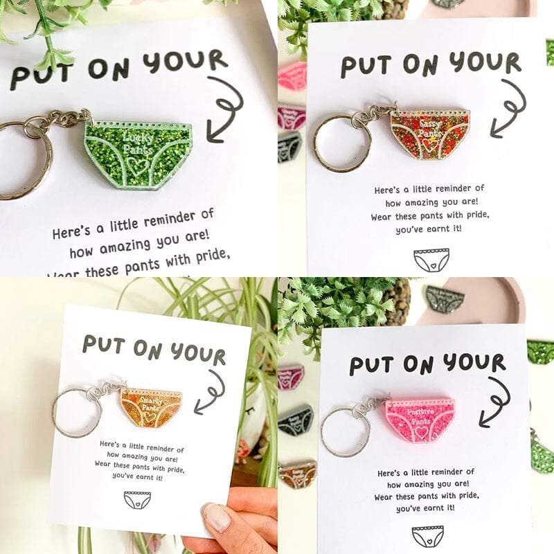 💖Positive Pants Keychain Gifts🎁