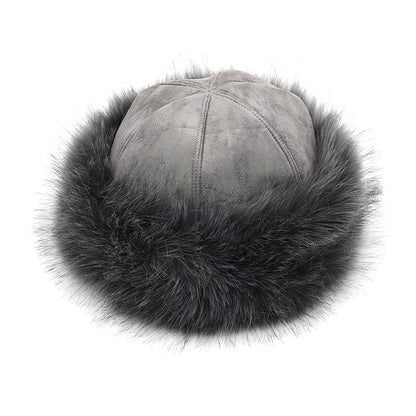 Faux Fur Suede Winter Cap