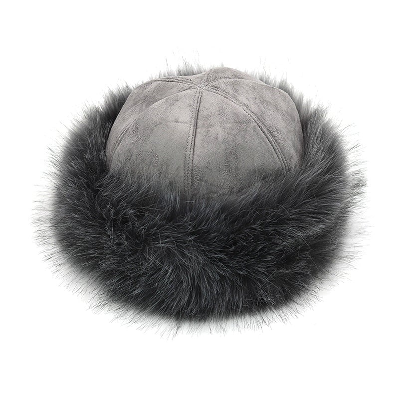Faux Fur Suede Winter Cap