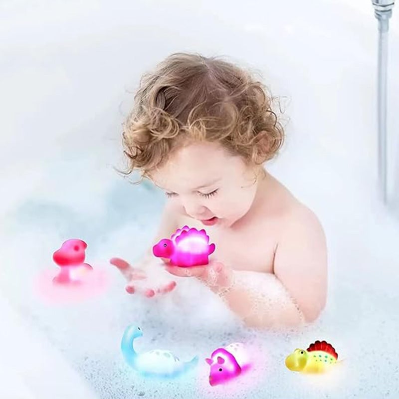 Sale- Glowing Dinosaur Shaped Bath Toy