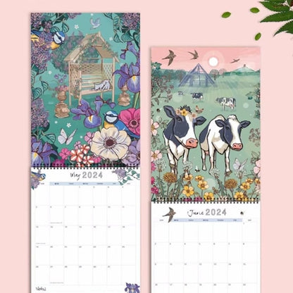 🗓️2024 Nature and Wildlife Art Wall Calendar🗓️