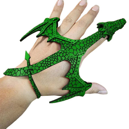 Leather Hand Dragon Cuff