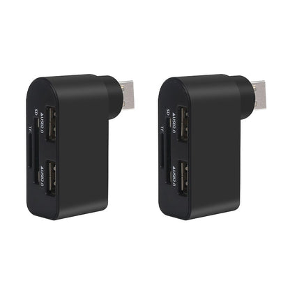 4-in-1 Rotating USB Hub