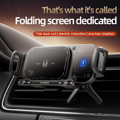 Sakerplus Wireless Charging Rotating Car Mount
