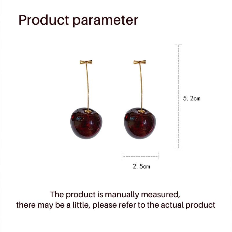 Cute 3D Cherry Earrings
