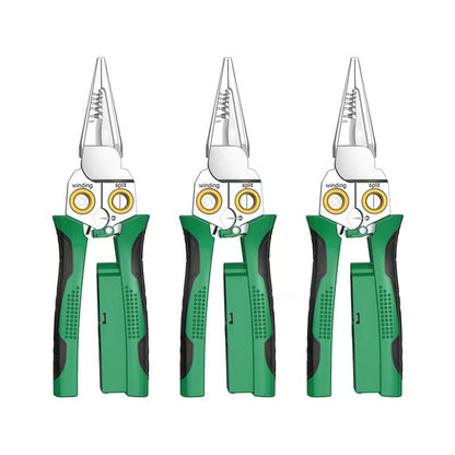 8-in-1 Heavy Duty Wire Stripper Pliers with Voltage Test