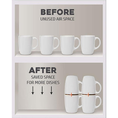 Coffee Mug Organizers and Storage, (6pk)