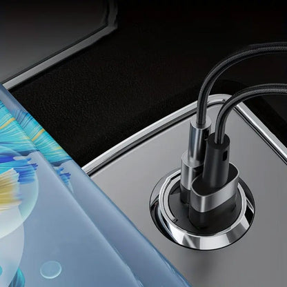 Cargador rápido invisible para coche con anilla metálica