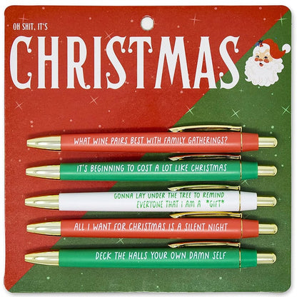Retractable Christmas Multicolor Ballpoint Pen