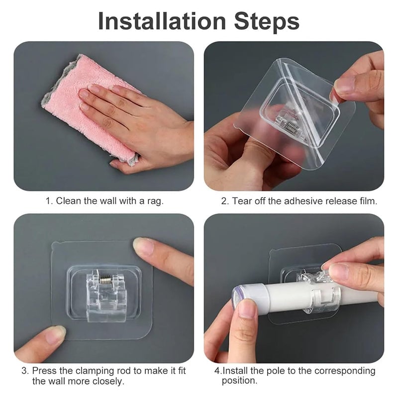 ✨2-Pack Curtain Rod Hooks