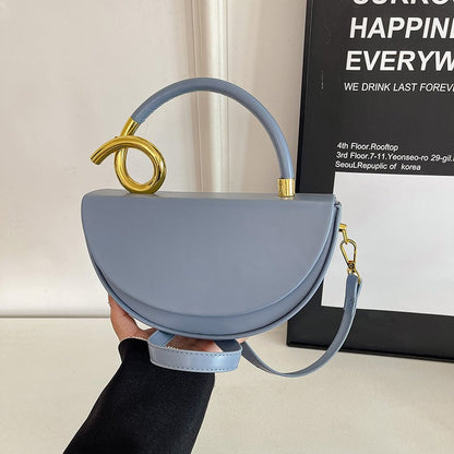 Bolso de mano de color liso de moda para mujer