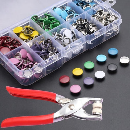 Metal Snaps Buttons Kit