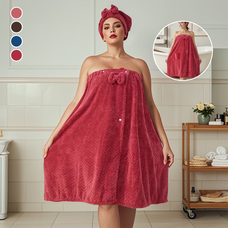 Toalla de baño de color sólido de talla grande