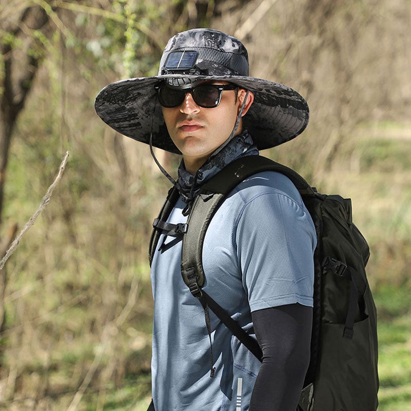 Solar Fan Outdoor Fishing Hat