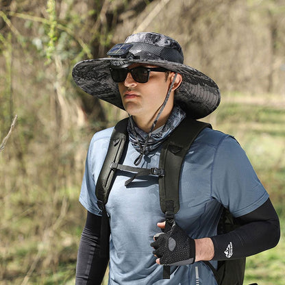 Solar Fan Outdoor Fishing Hat