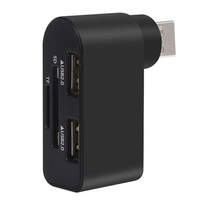 4-in-1 Rotating USB Hub