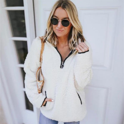 CASUAL LONG SLEEVE PATCHWORK ZIPPER OUTERWEAR