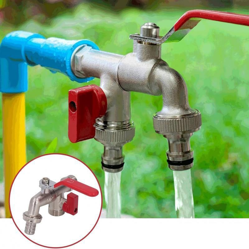 Zinc Alloy Dual Outlet Faucet for Gardening
