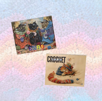 Crochet Cats Wall Calendars (2025)