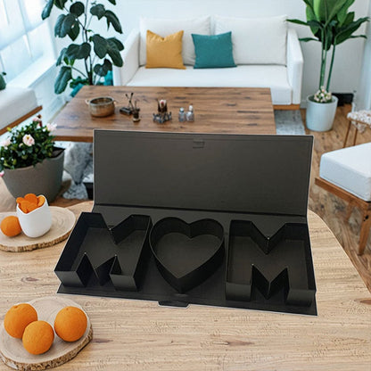 "MOM" Letter Rectangular Gift Box