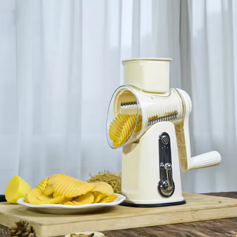 5 in 1 Vegetable Cutter Slicer, Rotary Cheese Grater