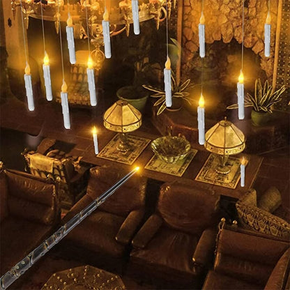 🪄🪄Fantasy Floating Candles with Wand Remote