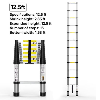 Sakerplus Portable Collapsible Extension Ladder