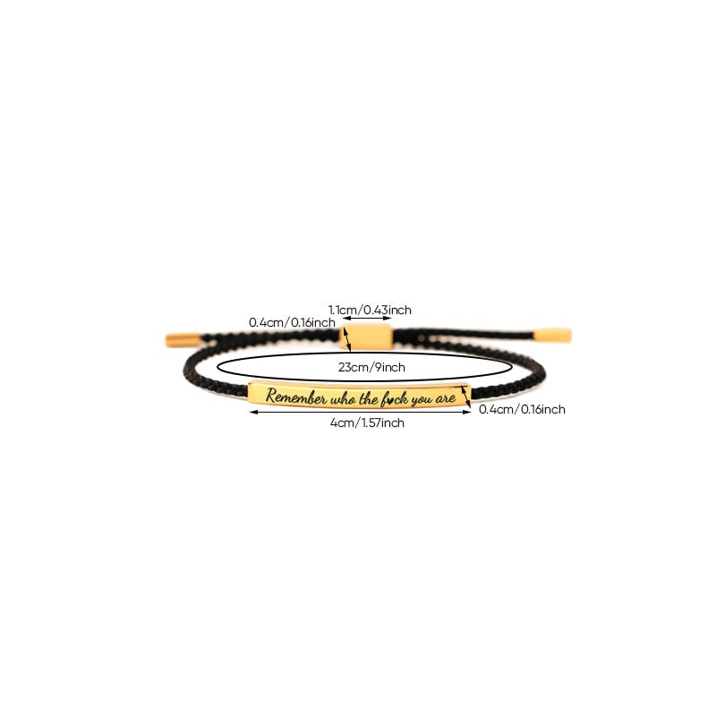 Pulsera Inspire ajustable trenzada