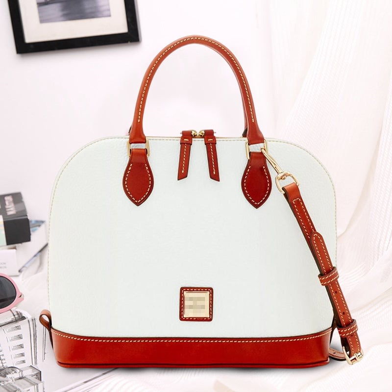 Pebble Leather Zip Zip Satchel