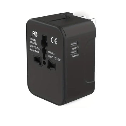 Universal Travel Adapter with Dual USB Ports
