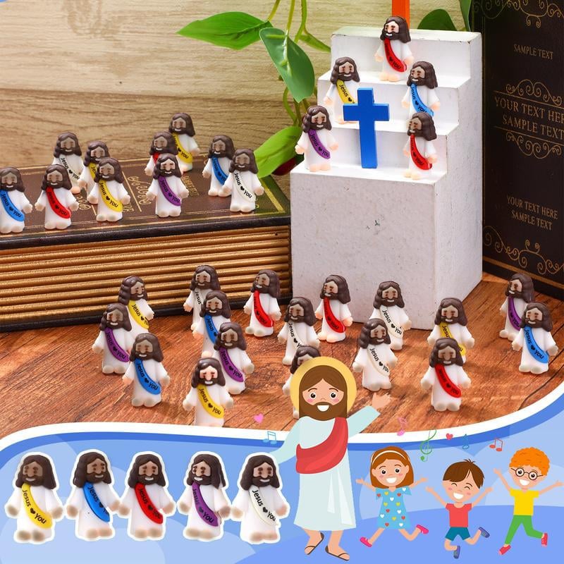 Mini Jesus Figurines -Dark Skin
