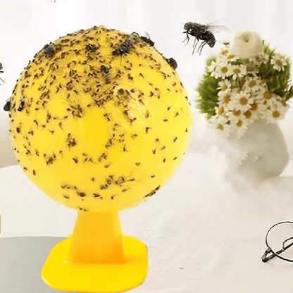 Yellow sticky insect ball