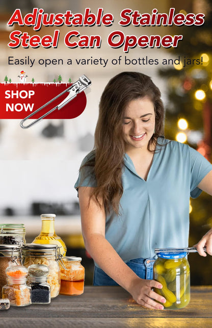 💥Adjustable Jar & Bottle Opener Multifunctional Stainless Steel Can Opener💥