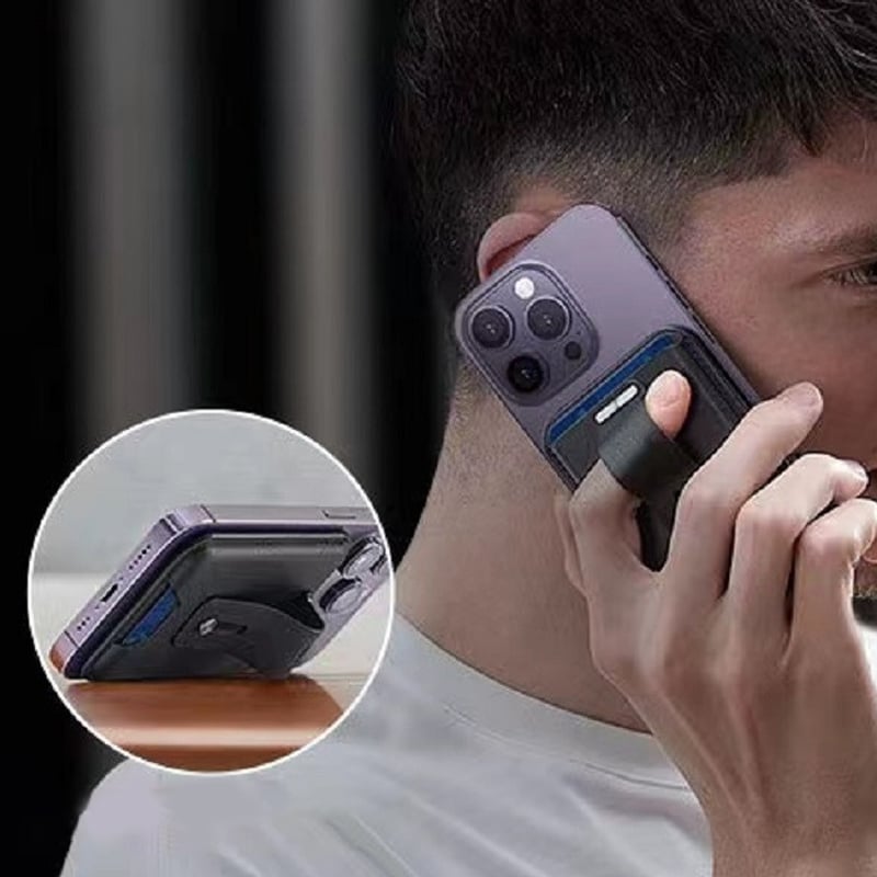 Magnetic Ring Stand Phone Card Holder
