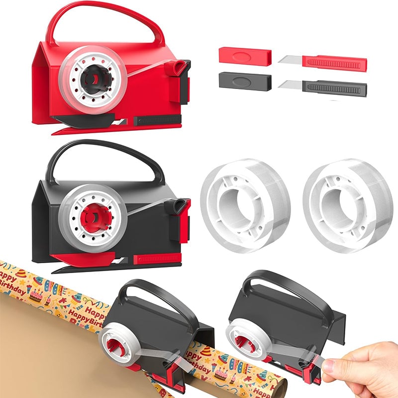 Sakerplus Wrapping Paper Cutter And Dispenser Set