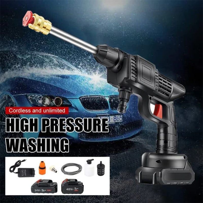 Cordless Portable High Pressure Spray Water Gun-2