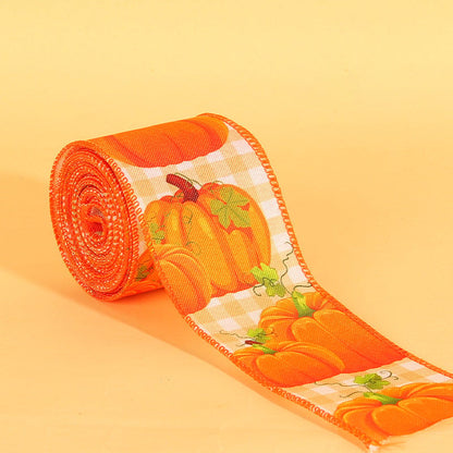 Pumpkin Print Ribbon