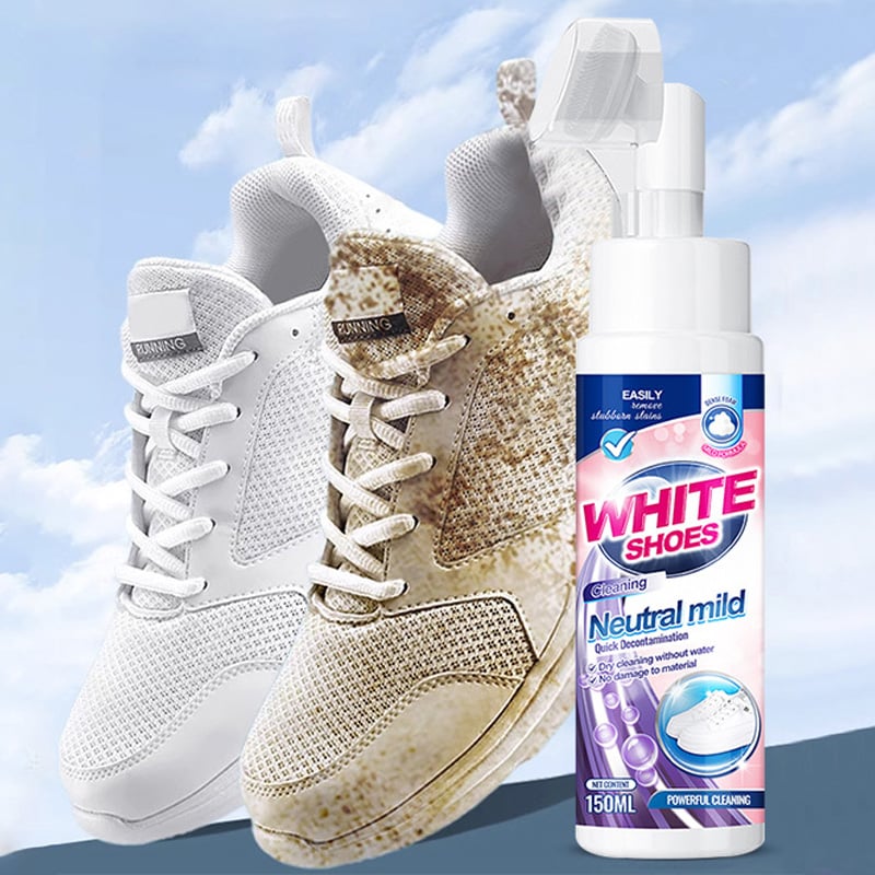 🤍Foam No-Rinse Cleaner — Instantly Brightens & Whitens Shoes